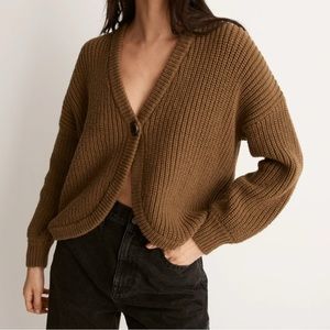 Madewell Shirttail Cardigan Sweater